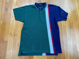 Vintage 90's Ebtek Eddie Bauer Colorblock Vertical Stripe Polo Rugby Shirt