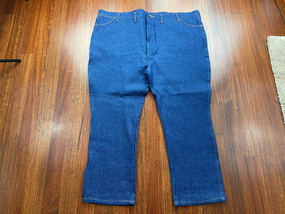 Vintage 80's Wrangler Deadstock 52 Waist Denim Jeans 