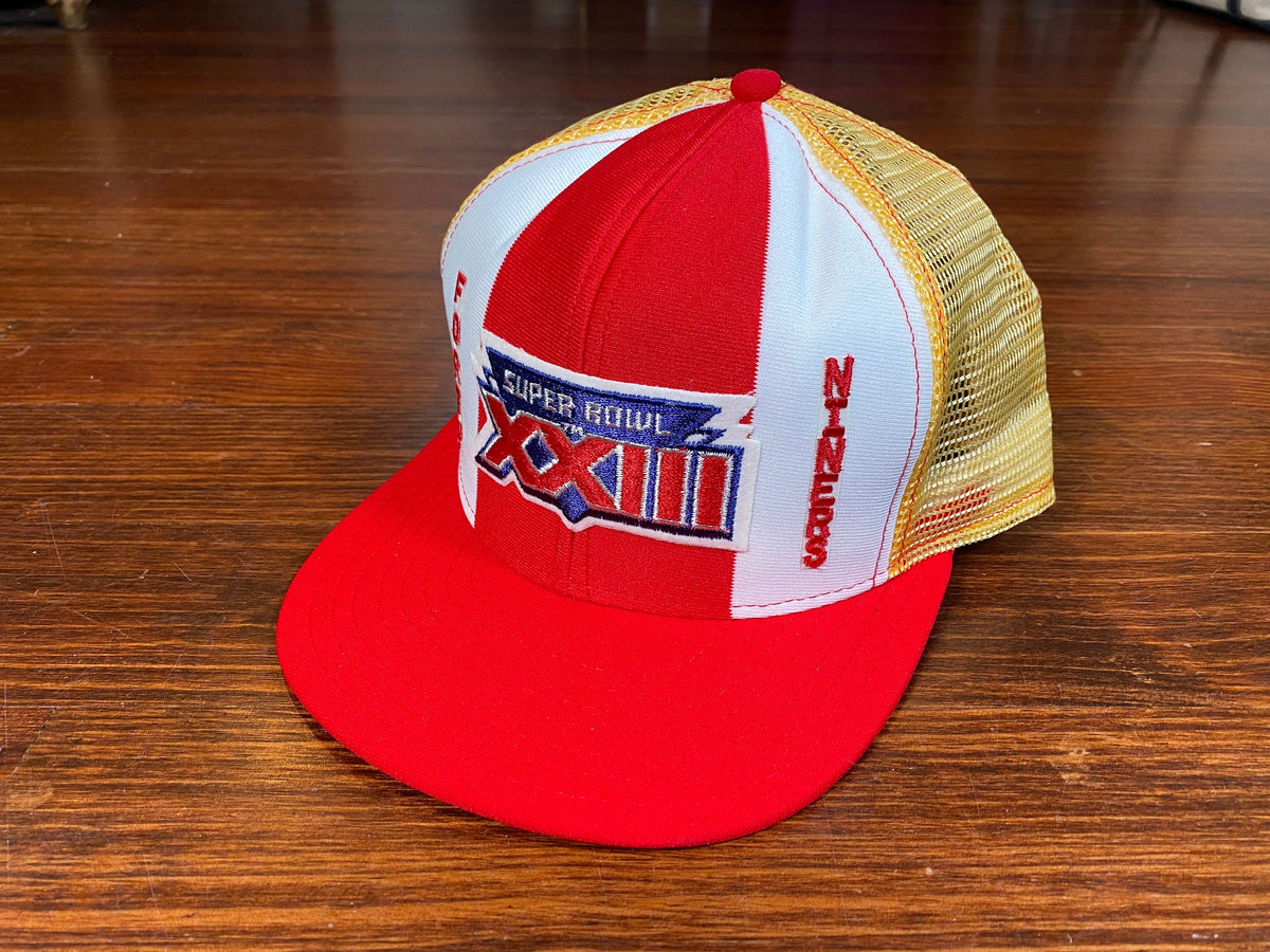 Vintage White 49ers Super Bowl XXIII 23 Twill Hat