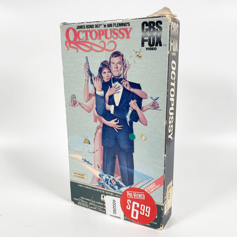 Vintage 1984 James Bond Octopussy VHS tape