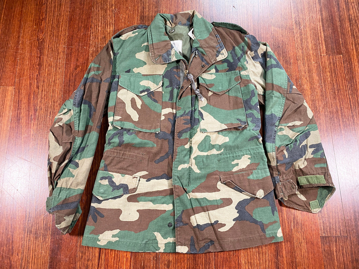 90's US Navy M-65 Field Cold Weather Jacket Camouflage 
