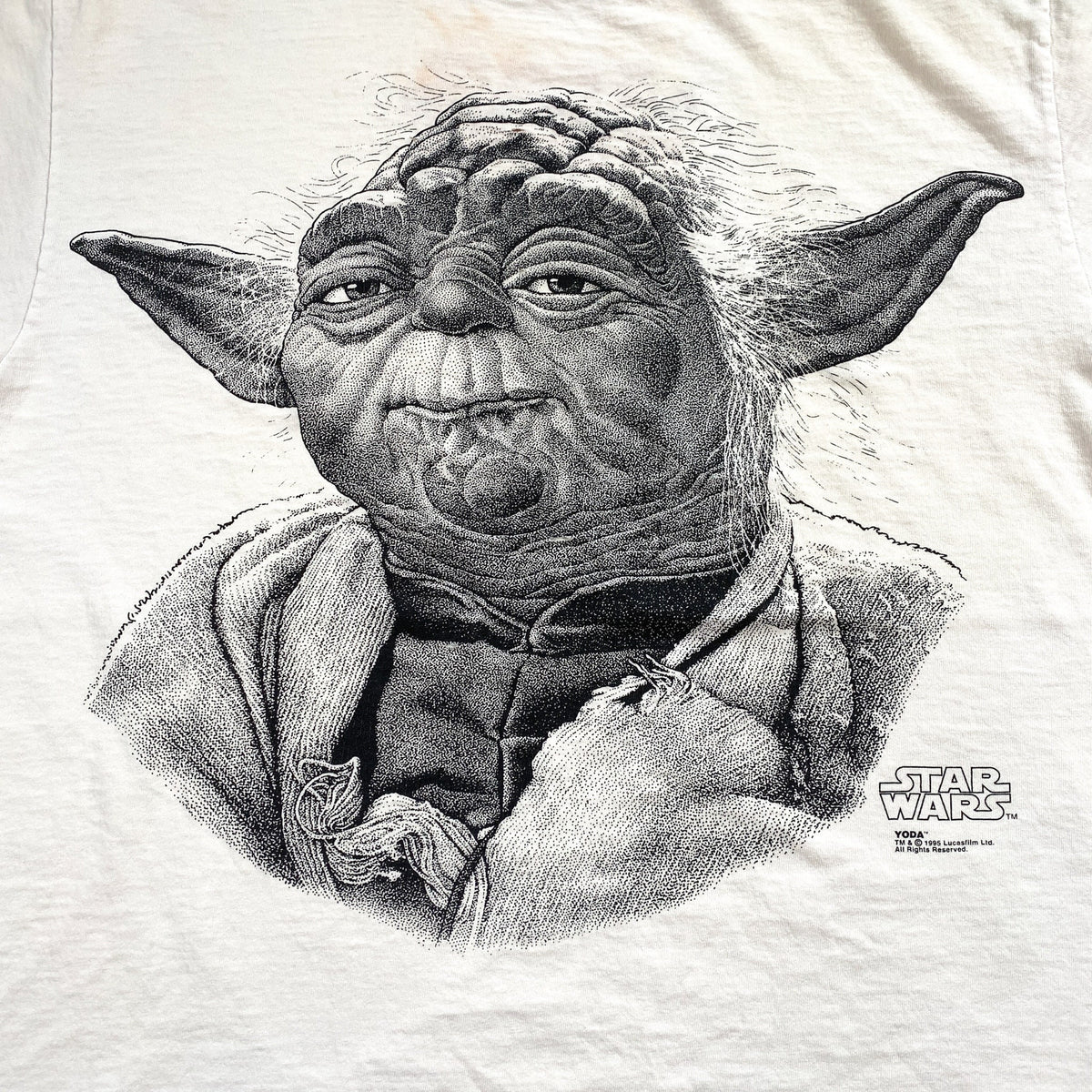 Vintage 1995 Star Wars Magic of Myth Smithsonian Yoda T-Shirt ...