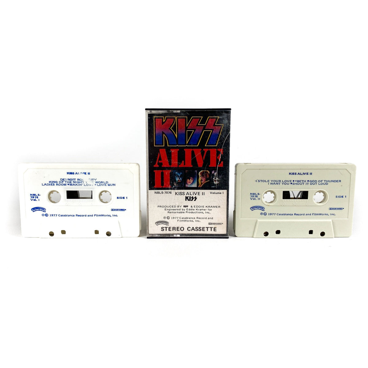 Vintage 1977 Kiss Alive II Dual Cassette Tape