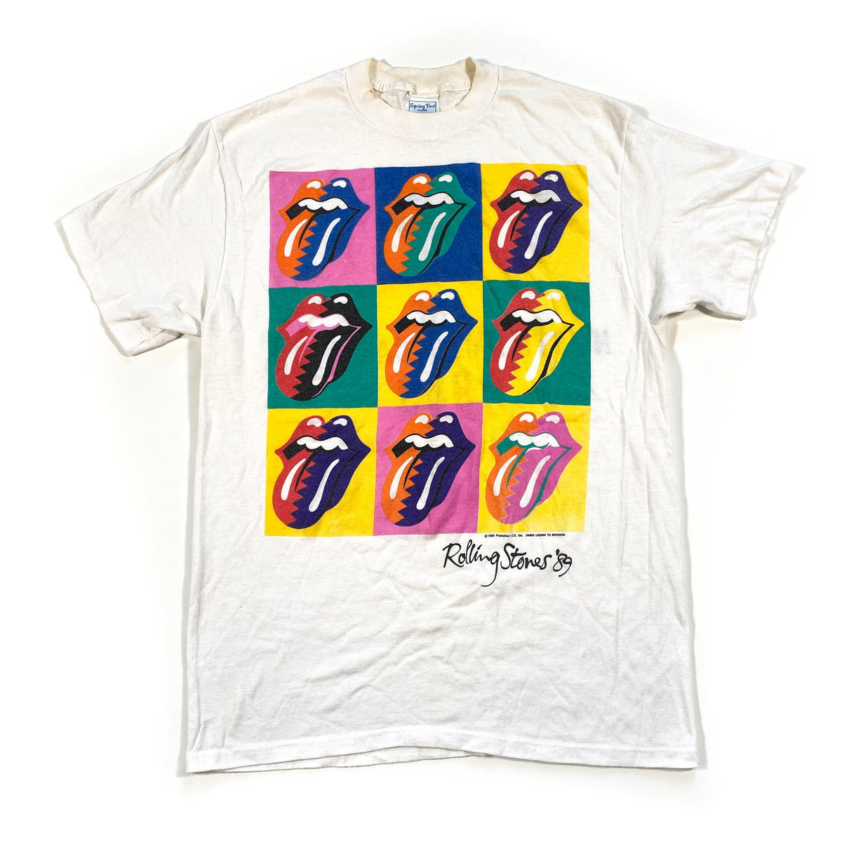 Vintage 1989 Rolling Stones North American Tour Warhol Band T