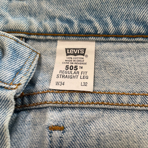 Vintage 1996 Levi's 505 Orange Tab Light-Wash Jeans – CobbleStore Vintage