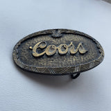 Vintage 80's Coors Beer Belt Buckle