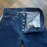 Vintage 80's Levi's 501 XX Dark Wash Button-Fly Jeans