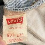 Vintage 80's Levi's 505 Orange Tab Light Wash Jeans