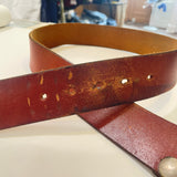 Vintage 90's Basic Brown Leather Belt