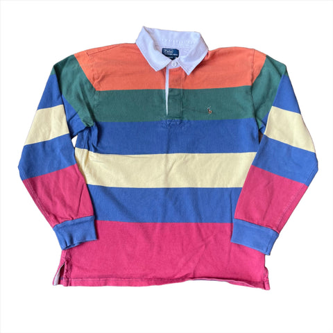 Vintage 90's Polo Ralph Lauren Striped Rugby Shirt