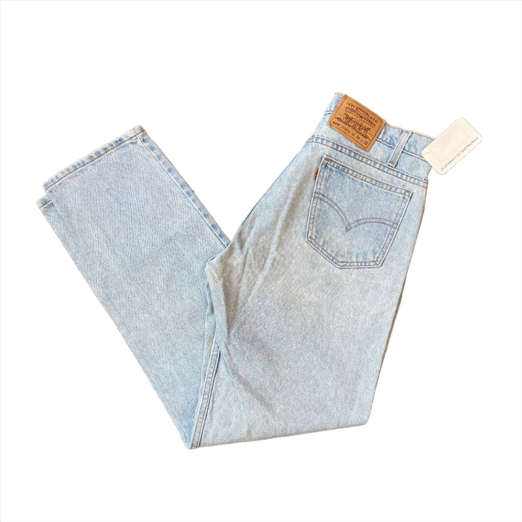 Vintage 1996 Levi's 505 Orange Tab Light-Wash Jeans – CobbleStore Vintage