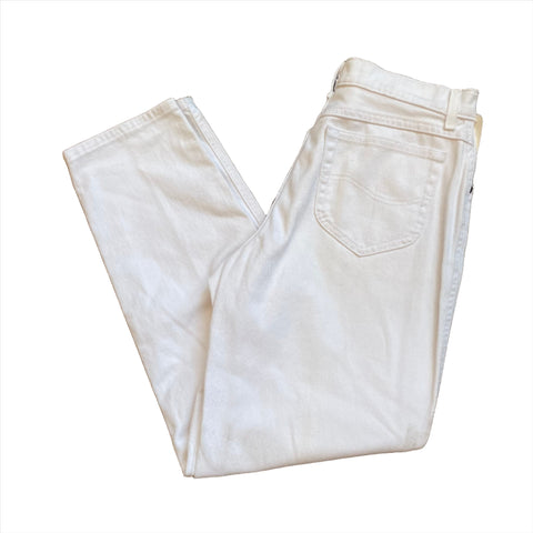 Vintage 90's Lee High-Waisted White Jeans