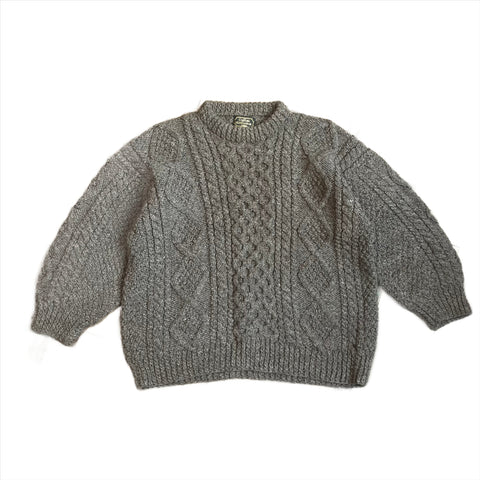 Modern Callan Knitwear Irish Cable Knit Pullover Wool Sweater