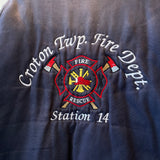 Vintage Y2K Croton Fire Dept Canvas Zip Jacket