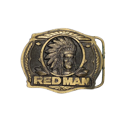 Vintage 1988 Red Man Tobacco Belt Buckle