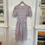 Vintage 80's Byer Too! Pastel Stripe Midi Dress