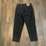 Vintage 2000 Levi's 550 Tapered Black Jeans