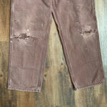 Vintage 2005 Carhartt B11 Distressed Brown Carpenter Pants