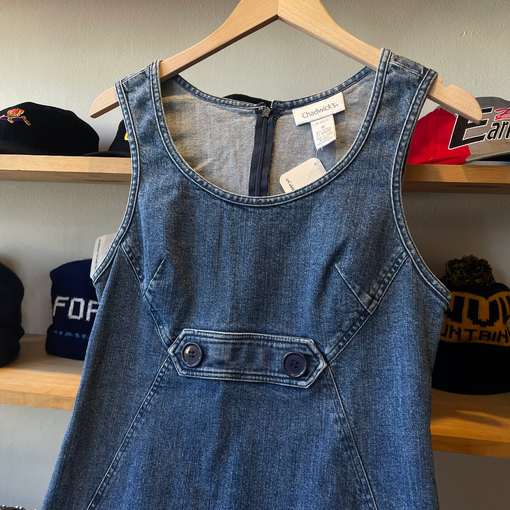 Vintage 90's Chadwick Denim Mini Dress CobbleStore Vintage Vintage 90's Chadwick Denim Mini Dress CobbleStore Vintage
