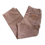 Vintage 2005 Carhartt B11 Distressed Brown Carpenter Pants