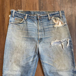 Vintage 1994 Levi's 550 Distressed Orange Tab Jeans