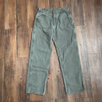 Modern 2013 Carhartt Flannel-Lined Green Carpenter Pants