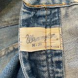 Vintage 70's Wrangler Distressed Patchwork Denim Jeans