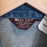 Vintage 80's Mizz Lizz Blue Denim Jean Jacket