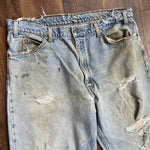 Vintage 80's Levi's 550 Orange Tab Distressed Jeans