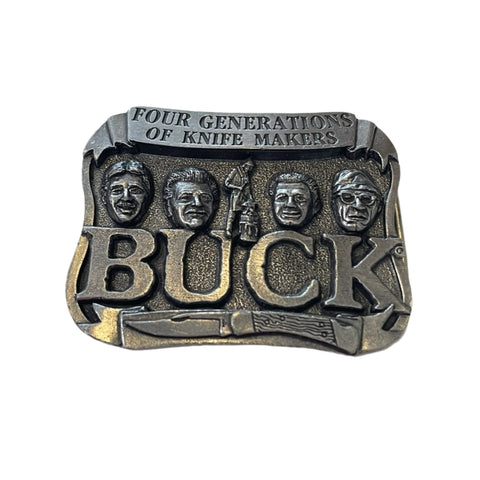 Vintage 80's Buck Knives Belt Buckle