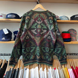Vintage 80's Generra Geometric Knit Crewneck Sweater