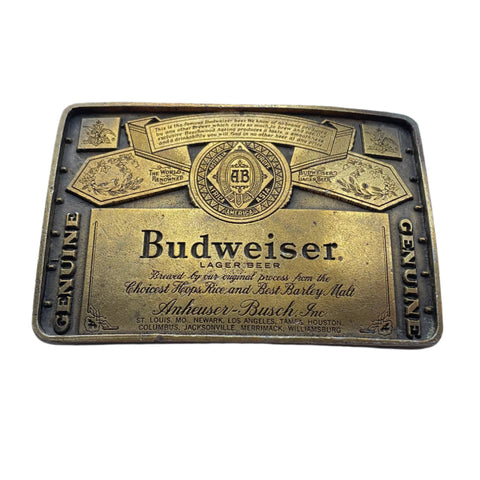 Vintage 80's Budweiser Belt Buckle