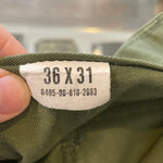 Vintage 1983 OG-507 Military Green Sateen Trouser Pants