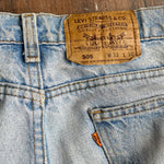 Vintage 80's Levi's 505 Orange Tab Light Wash Jeans