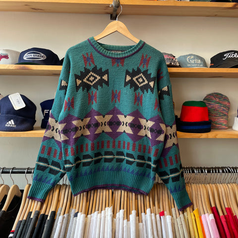 Vintage 80's Editions by Van Heusen Western Knit Crewneck Sweater