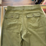 Vintage 1983 OG-507 Military Green Sateen Trouser Pants