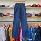 Vintage 80's High Waisted Straight Leg Blue Jeans