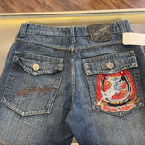 Vintage Y2K Ed Hardy Embroidered Jeans