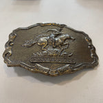 Vintage 80's Pony Express Belt Buckle