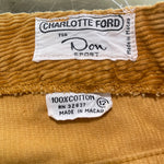 Vintage 80's Charlotte Ford Don Sport Yellow Corduroy Pants