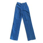 Vintage 80's High Waisted Straight Leg Blue Jeans