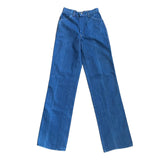 Vintage 80's High Waisted Straight Leg Blue Jeans