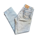 Vintage 80's Levi's 505 Orange Tab Light Wash Jeans