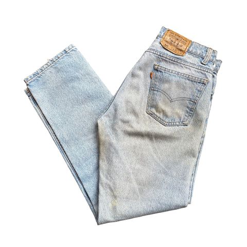 Vintage 80's Levi's 505 Orange Tab Light Wash Jeans