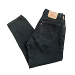 Vintage 2000 Levi's 550 Tapered Black Jeans