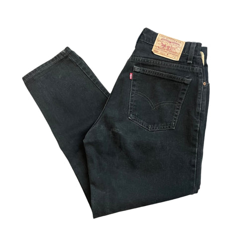 Vintage 2000 Levi's 550 Tapered Black Jeans