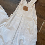 Vintage 70's Levi's Big E Gold Tab White Overalls