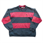 Vintage 90's Bugle Boy Striped Crewneck Sweatshirt