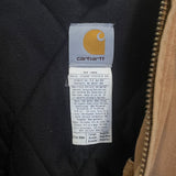 Modern 2010 Carhartt J140 Flannel Lined Hooded Zip Jacket