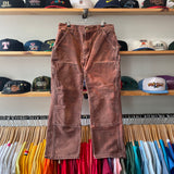 Modern 2021 Carhartt Bleached Brown B01 Double Knee Pants